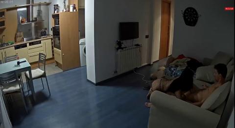 Reallifecam - Carla and Yanai fuck on the sofa have oral sex and Yanai ejaculate in her mouths 22 No