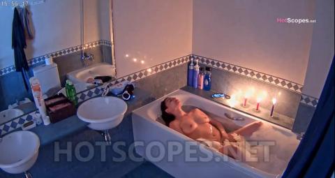 Reallifecam - Amira drink wine pussy rub and talk with Monica in bathroom 16.05.2021