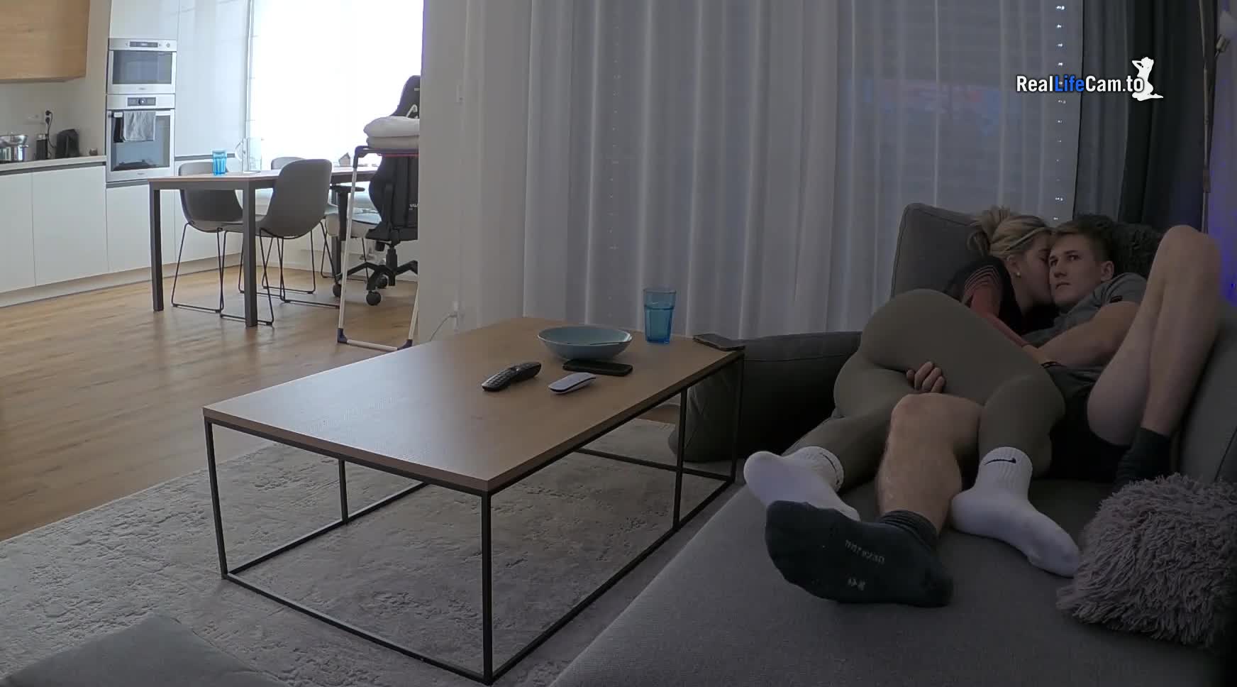 Reallifecam - Barbie and Ken have blowjob and doggy style sex on sofa 12.12.2023